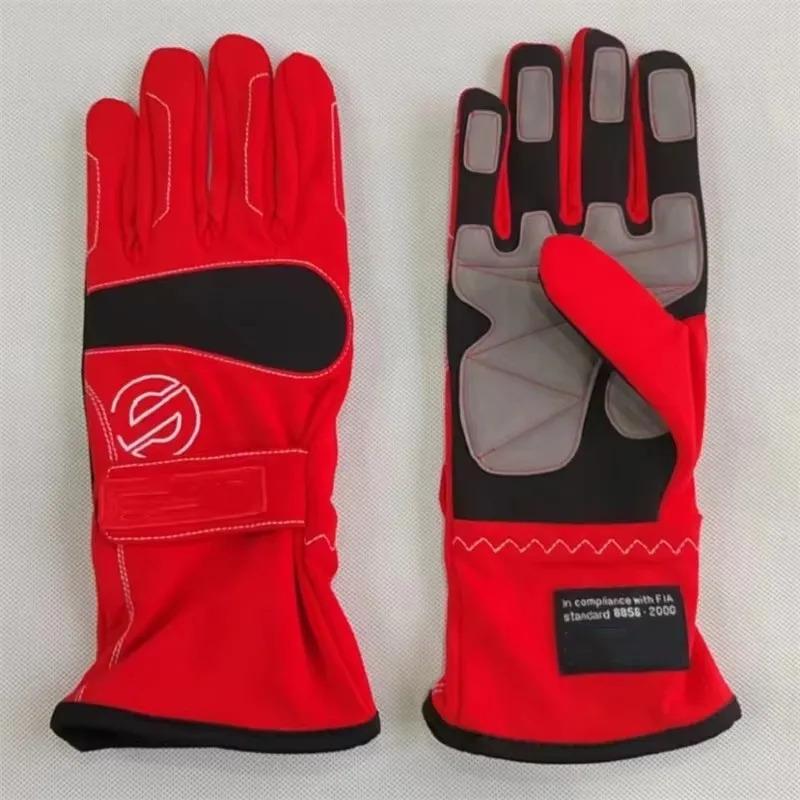 High-Grip SPCO Logo Racing Gloves - Professional Drifting Car Motorcycle Kart Driving Sports Hand Gloves for Competition