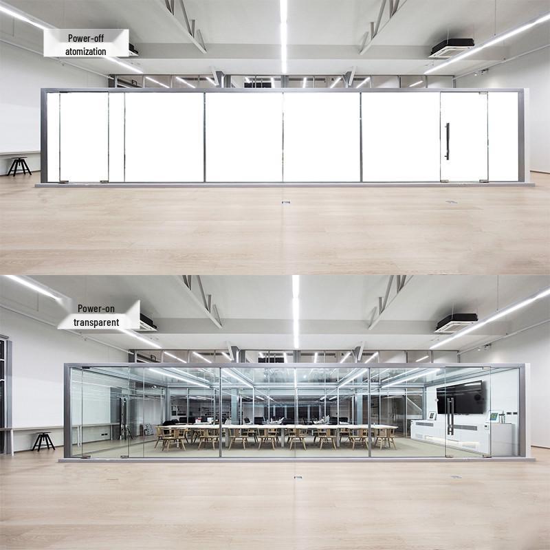 

Пленка PDLC для умного затемнения стекла: Матовое, для конфиденциальности и смены цвета, Высокая прозрачность для офисной проекции Transparency 88%