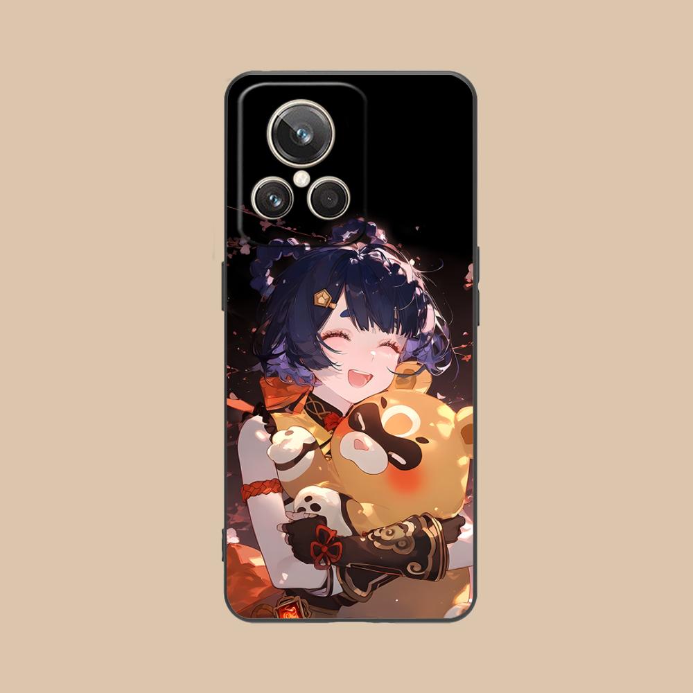 

Game GI Xiangling Matte TPU Mobile Phone Case for Realme 15 14 13 12 11 10 9 Pro Plus T i Lite 5G Colorful Printing Cover realme 9i 5G