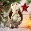 Christmas Dragon Ornaments Novelty Hanging Ornament Cute Dragon Egg Decoration Acrylic for Home and Car Decoration