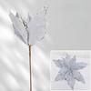12 petals Christmas flower simulation Christmas flower window home decoration gold powder maple leaf Christmas props