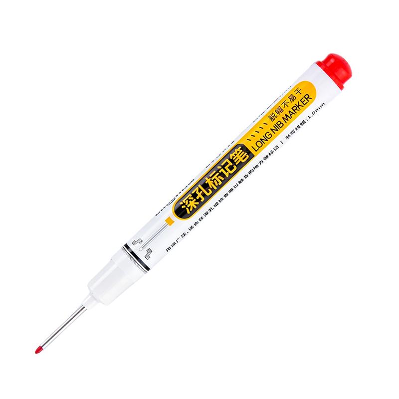 72 Hours Deep Reach Marker Waterproof Construction Pen Long Nip Drill Markers Colorful Waterproof Carpenter Pens
