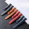 Waterproof Soft Double-Sided Head Layer Cowhide Bamboo Pattern Watch Band Men and Women12mmm14mm18mm20mm22mm23mm24mm