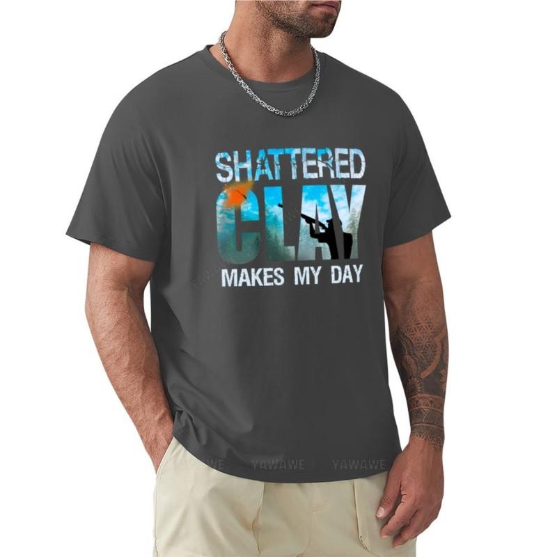 Skeet Trap Tonkugelschießen Zerschossene Tonkugeln Machen Meinen Tag Geschenke T-Shirt tshirt Sommeroberteile Unisex Kleidung