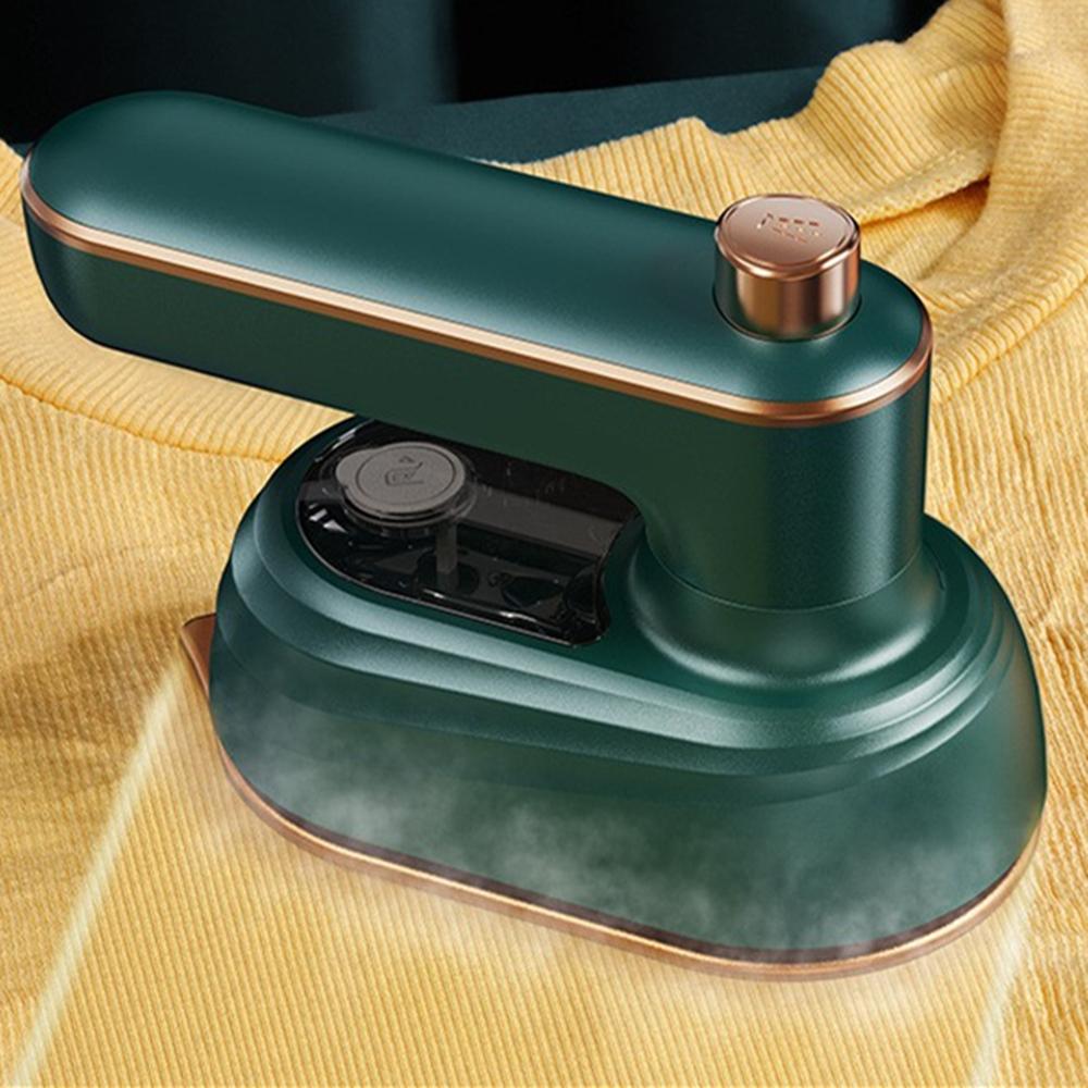 Green Portable Mini Garment Steam Iron Handheld Ironing Steamer Travel Household