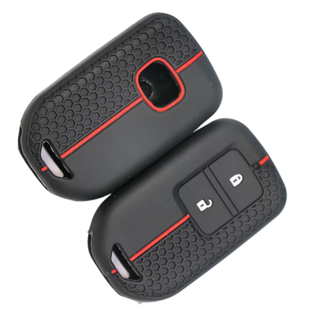 Silicone Remote Car Key Case For Honda Fit Gp5 Shuttle Gp8 Jade Vezel City Civic Jazz Brv 2 Buttons Key Cover Car Accessories