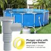 9-Piece Set (Includes 2 Valves, 6 Hose Clamps, 1 Roll Of Tape) Swimming Pool Accessories, Including A Stop Valve, Suitable For 32mm Hose Connections