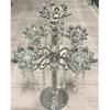 Artificial Sparkling Crystal Candle Holder Lotus Design For Daily Decor Home