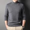 Yiliteng Men's 100% Merino Wool Half-Turtleneck Pullover