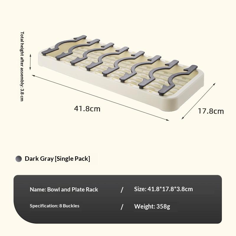 Adjustable Plate and Tableware Holder Multi Functional Storage Rack for Compact Kitchens