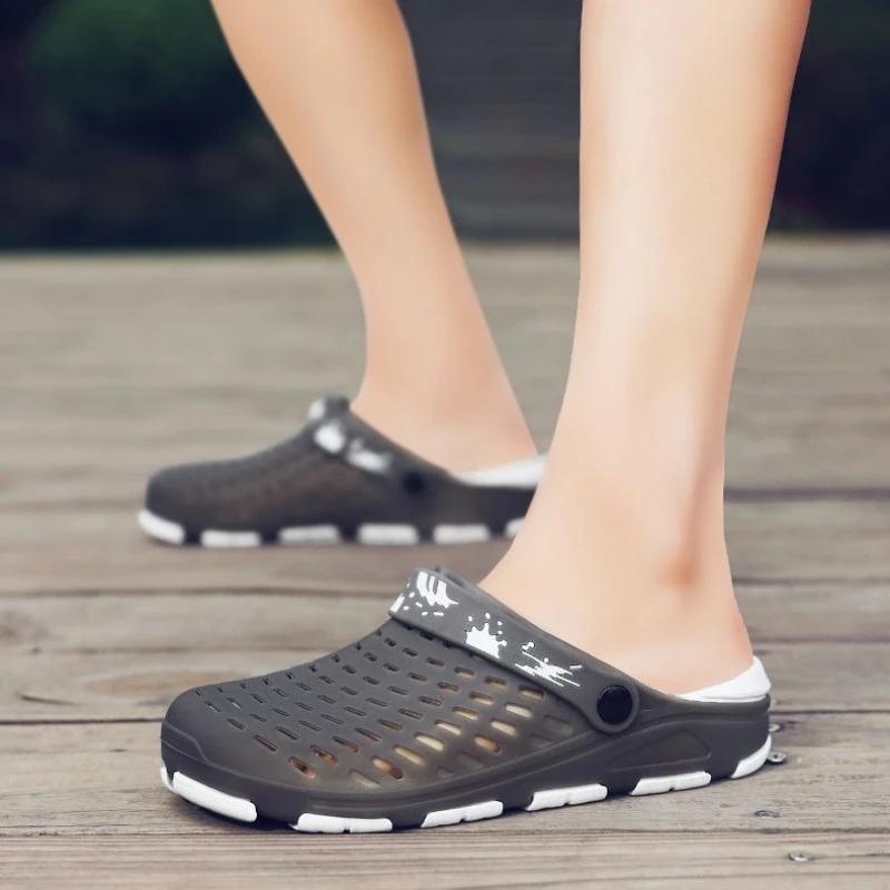 Shiatsu Slippers for Men Flip Flops Sabot Shoes Beach Soft Rubber Original Mascullino Y2k Cheap Liquidation Adult Sandals Man