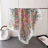 70cm Square Scarves Luxury Print Designer Silk Women's Scarf Bandana Flower Small Neckties Hairbands Foulard Shawl