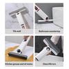 1/2Pcs Mini Mop Deep Cleaning Small Gaps Sponge Head Small Mop with Rotating Brush One-Hand Squeeze Water Absorption Handheld Mop
