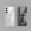 Card Slot Shockproof TPU Phone Case For Samsung Galaxy S25 S24 S23 S22 Ultra S21 Plus S20 FE S25 Edge Clear Case