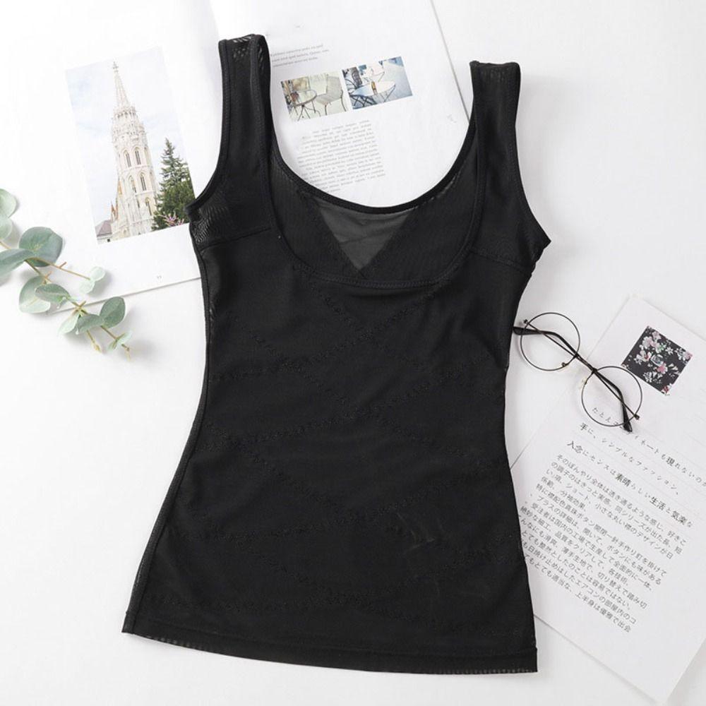 Seamless Body Shaping Underwear Abdomen Postpartum Vest Elastic Women's Corset Top  Gym