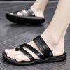 Cool Slippers Men's Beach Shoes Casual Driving Two Wear Pinch Feet Youth Sports Sandals