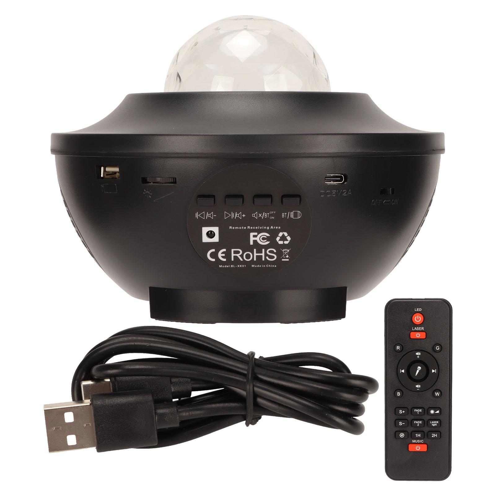 

Sky Projector Lamp Colorful 21 Modes Remote Control LED Projection Night Light with Bluetooth