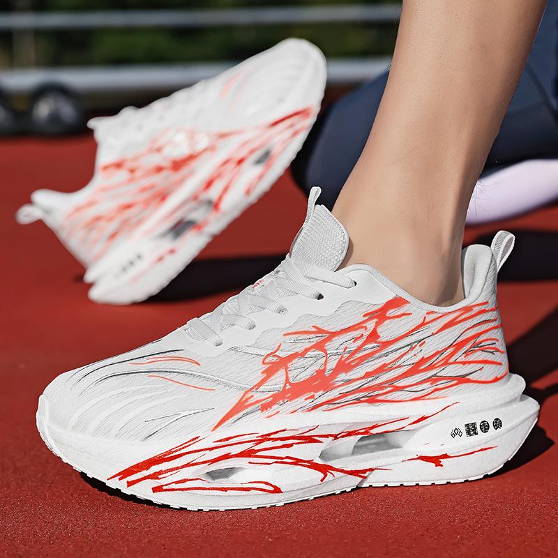 Running Shoes Men Lightweight Mesh Anti-slip Wear-resistant Casual Shoes Men Lace-up Sports Breathable Walking Shoes Men