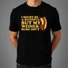 I Might Be A Handful But My Weiner Sure Isn't T-shirt Dog Owner Funny Latest Tee