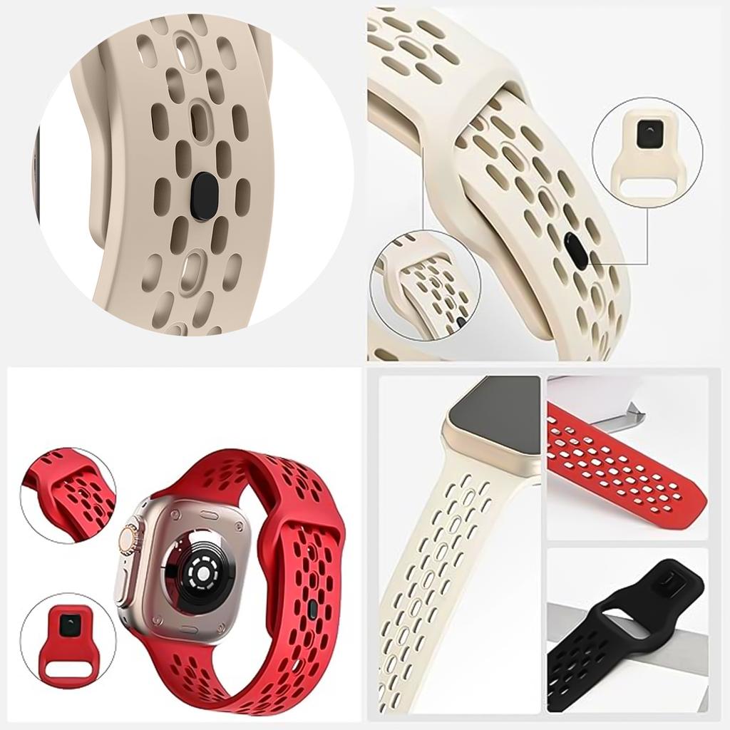 HOT Silicone Band For Apple Watch Strap 45 41mm 44mm 49 40mm 38 42mm 46 Bracelet Correa Iwatch Series 11 10 9 8 7 6 5 3 SE Ultra