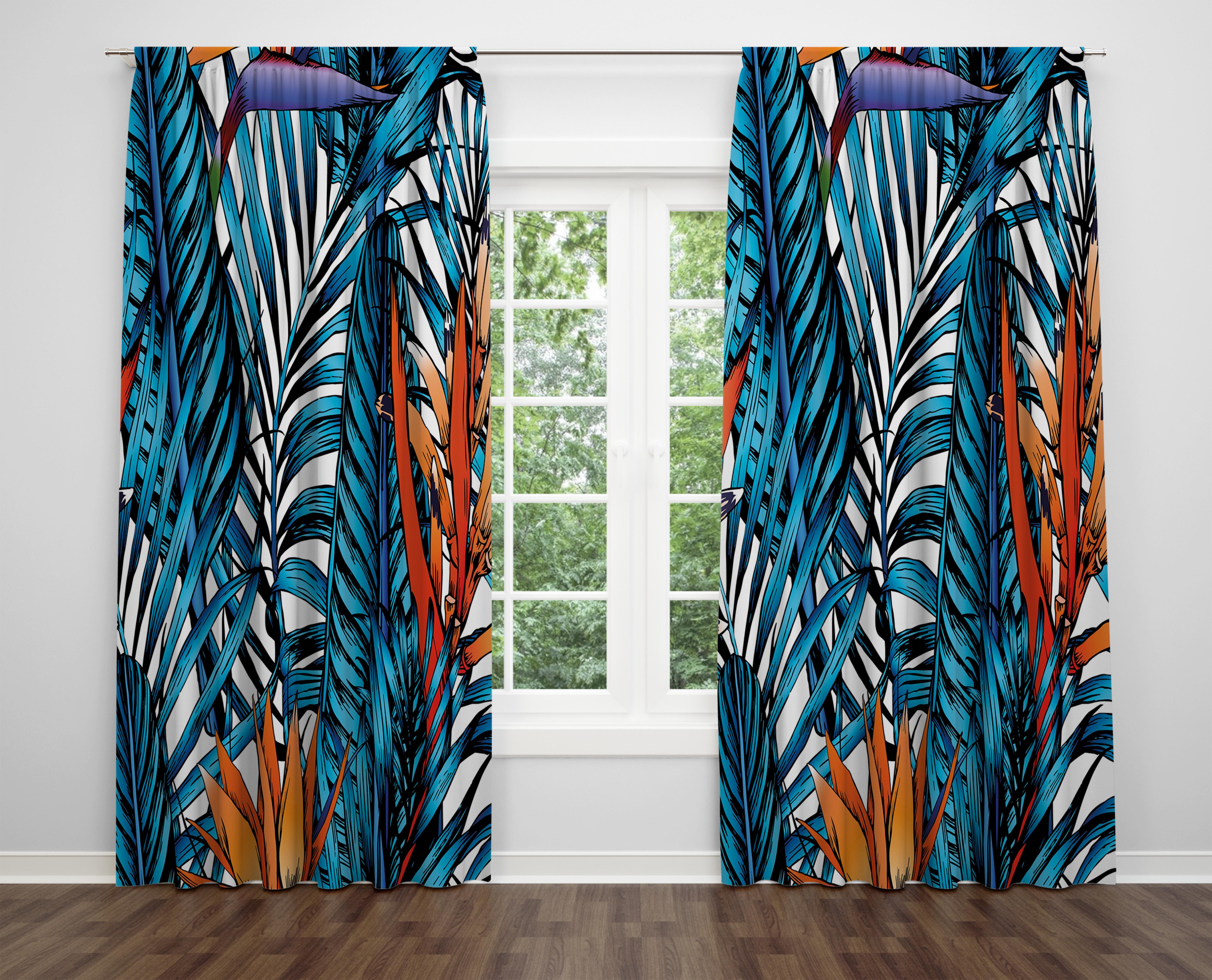 

Декоративний дизайн, високоякісна бавовняна тканина, ви можете вибрати одну або подвійну фіранку з крила 1 piece різнокольоровий