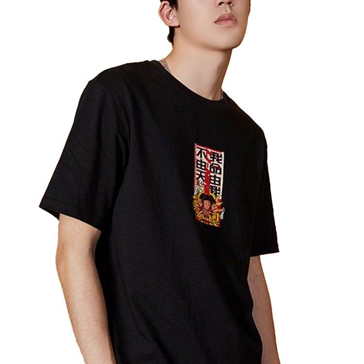 Li Ning Sports Fashion Collection T Shirts Men's Black Crew Neck Moderate Other AHSQ185-2