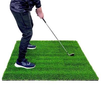 GolfStyle Golfová podložka 35mm Hrubá tráva Golfová tréninková podložka 120 x 120cm Železný úder Přihrávka Trénink Hrubý trávník Umělá tráva Vnitřní Venkovní Hrubý trávník
