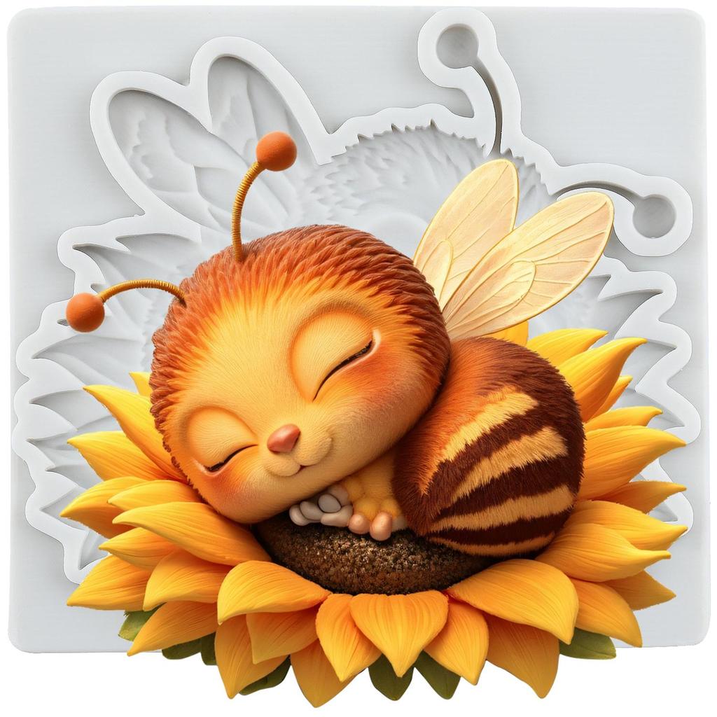 Insect Silicone Mold Worm Bee Ladybug Fondant Molds Cake Decorating Tools Theme Cake Dessert Decorated Chocolate Candy Mold