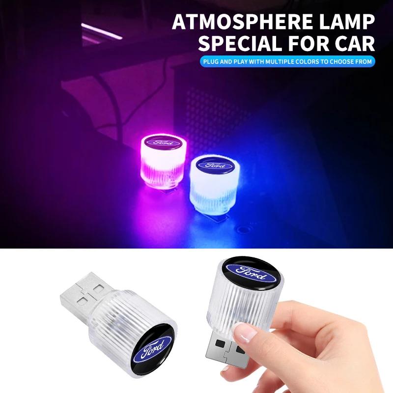 Hot USB LED Car Light Auto Interior Atmosphere  Light Lamps Auto Colorful Decorative Lamp For Ford Focus 2 3 Mondeo Kuga Fiesta