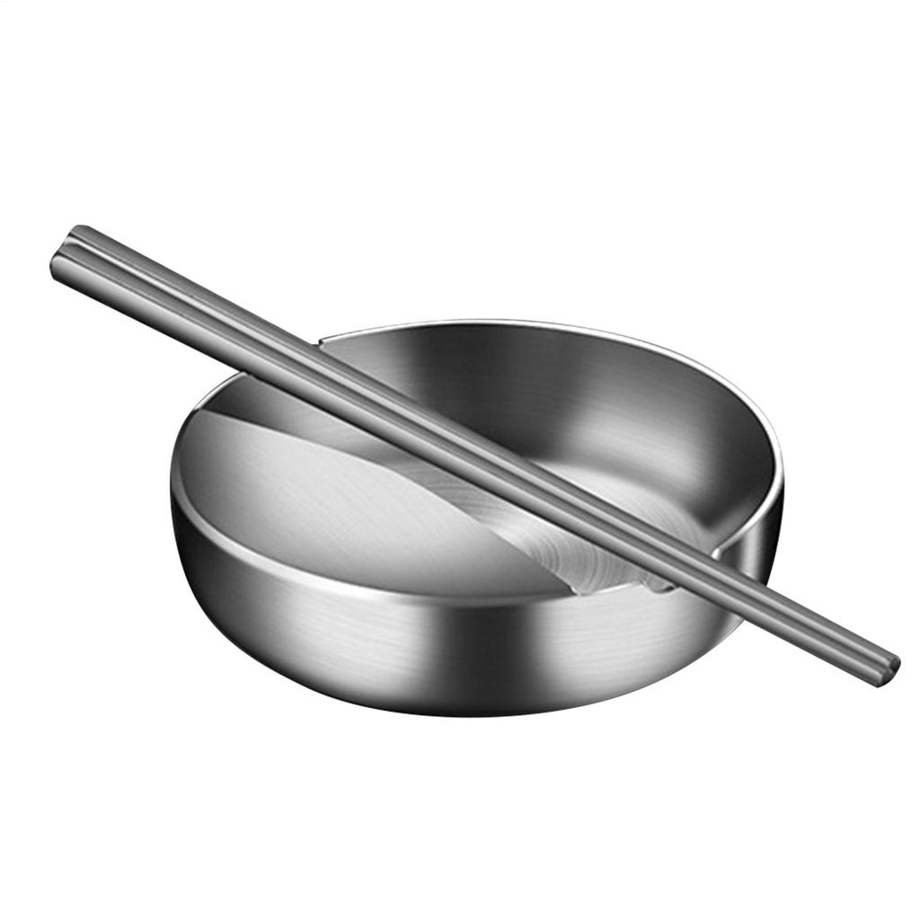 2-i-1 Rostfritt Stål Sked Ätpinnshållare Yttråddragning Hantverk Bestickhållare Matlagningsredskap Vilställ Köksredskap