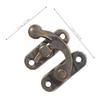 6Pcs Metal Toggle Catch Lock Vintage Box Hasp Latch Horn Hook Clasp for Cabinets Jewelry Boxes Toolboxes Retro Style Cabinet