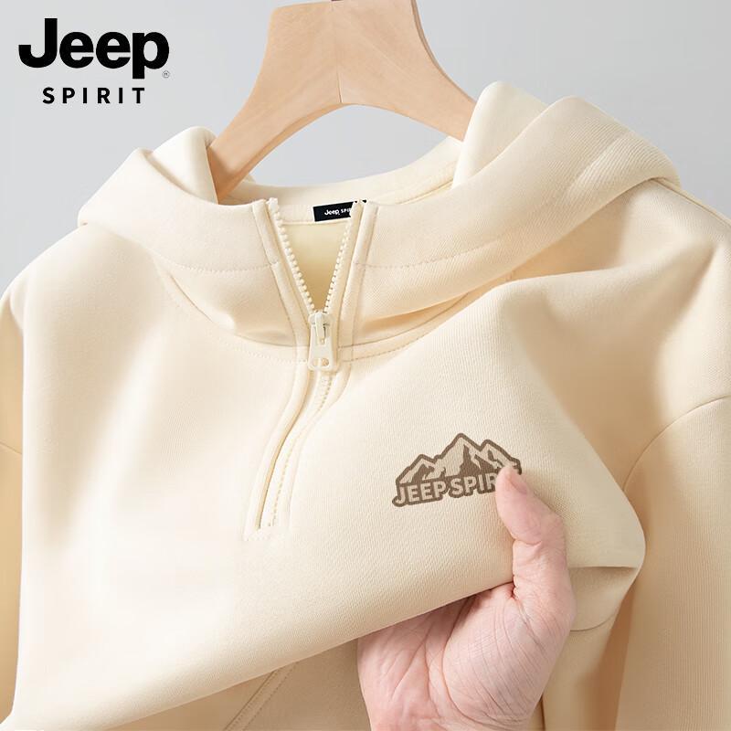 JEEP SPIRIT Men s Half-Zip Fleece-Lined Pullover Sweatshirt 3XL