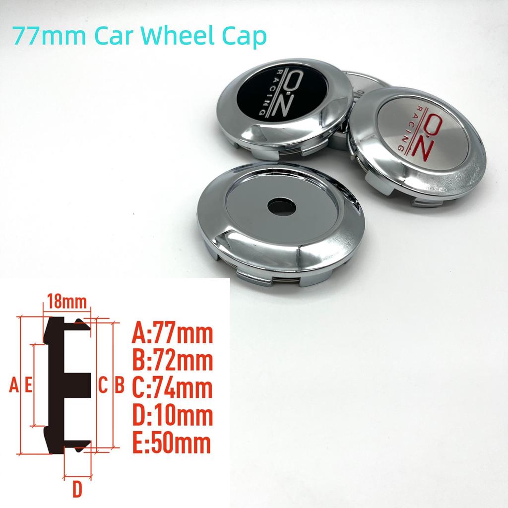 4PCS/Set OZ Wheel Center Cap 77mm Rim Cover Hub Cap Wheel Cap O.Z Racing Badge Sticker Emblem Car Styling Accessories