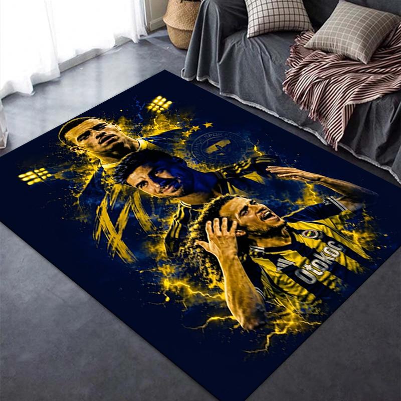 Fenerbahe Sk Halı Kilim Oturma Odası Yatak Odası Ev Kanepe Dekorasyonu Çocuk Oyun Kaymaz Zemin Matı