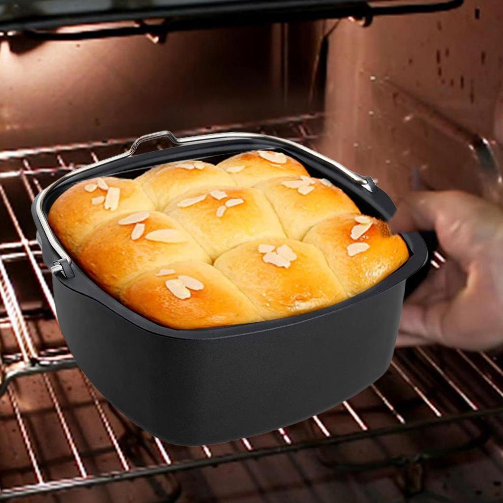 7palcová 8palcová čtvercová fritéza na vzduch Nepřilnavý plech na pečení dortů Košík Pečicí forma Pánev Fritéza na vzduch Kuchyně Airfryer Pečicí košík