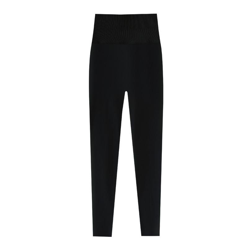 Autumn and winter outer wear thermal pants knitted breathable slim cotton wool pants high waist hips leggings long johns women
