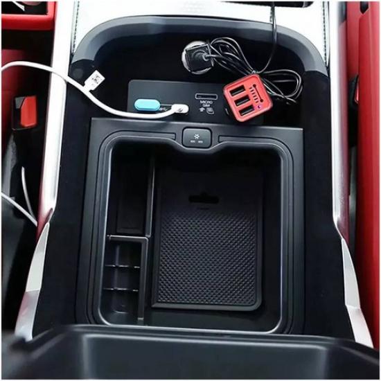 Car Center Console Armrest Storage Box Tray Fit for Range Rover 2018-