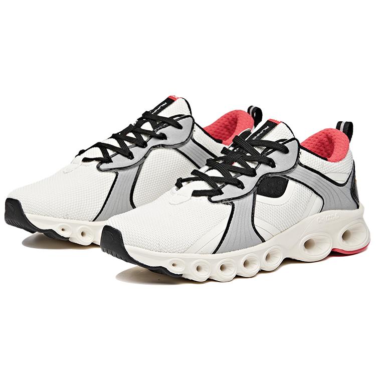 Anta Abrasion Resistant Slip Resistant Lightweight Low top Running Shoes Women's Ivory White 12945582-2
