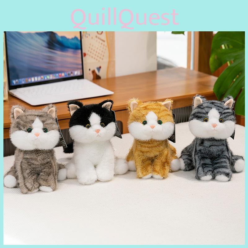 Cartoon Cat Striped Animal Stuffed Plush Toys Fill Children Doll Birthday Gift