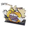 Wooden Paper Towel Dispenser Halloween Napkin Holder, Ghost Pumpkin Decorative Tabletop Tissue Dispenser, Spooky Party Accessories Storage Organizer