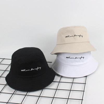 Απλά Καπέλα Κουβά Κεντημένο Γράμμα Unisex Καπέλο Ηλίου για Ενήλικες Εξωτερικού Χώρου Δρόμου Καπέλο Ψαρά για Ζευγάρια