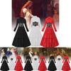 Classic Women's Medieval Long Dress With Elegant Design For Fantasy Costume Events