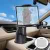 Car Cup Holder Tablet Stand, Phone Mount with Mobile Phone Holder, 360° Rotation To Hold