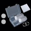 Boîte de 50 capsules pour pièces de 41 mm avec coussinets intérieurs, étui de protection en plastique