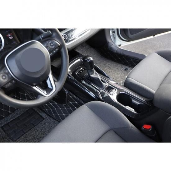 ABS Carbon Fiber For Toyota Corolla Shift Knob Cover Middle Console Gear 19-