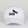 MLFO DAD Galloping Horse Print SoftTop Baseball Cap Retro Style Daily Commute Outdoor Hiking Fathers Day Gift