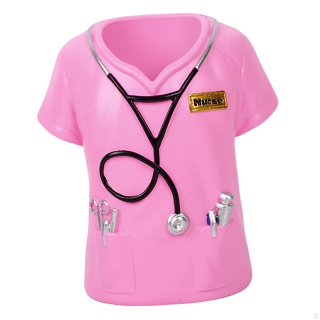 Nurse Scrub Top Pen Holder Gift Pencil Tabletop Ornament for Desk Shelf