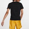Nike Seasonal Statement 6 Large Logo Dri-Fit Knit Crew Neck Short Sleeve T-Shirt Men Tops Black BQ0691-010
