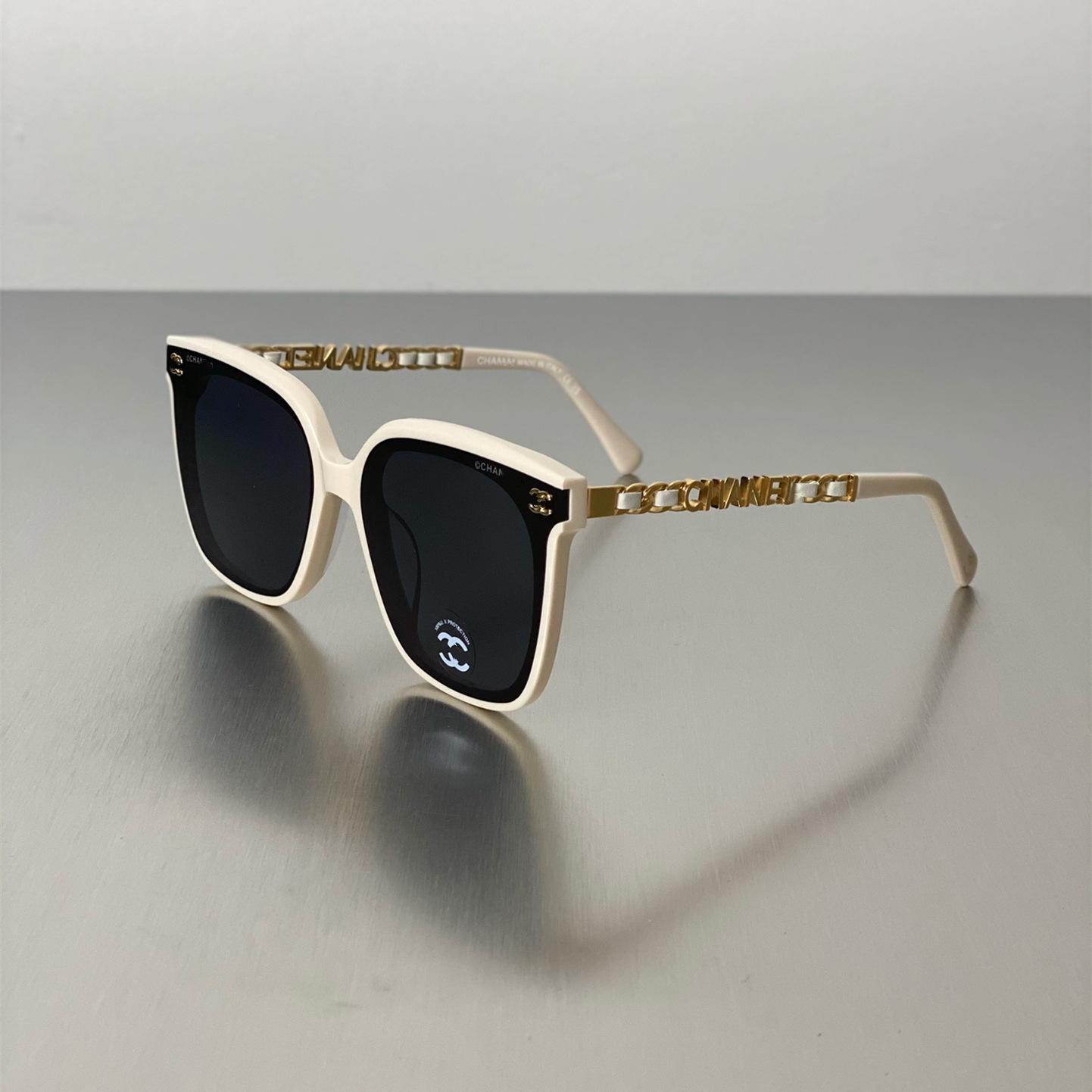 

Women s Korean Style Polarized Large Frame Sunglasses - Fashionable Slimming Street Style белый