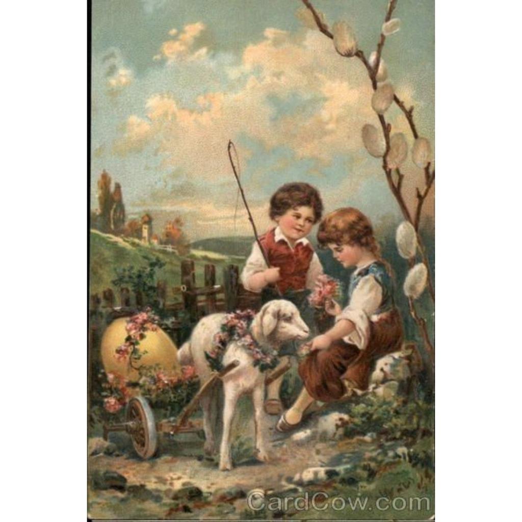 Retro Metal Wall Sign, Easter Bunny with Eggs, Vintage Tin Plate Home Decor